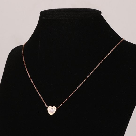 Michael Kors Shell Love Logo Short Necklace - Picture 7 of 8